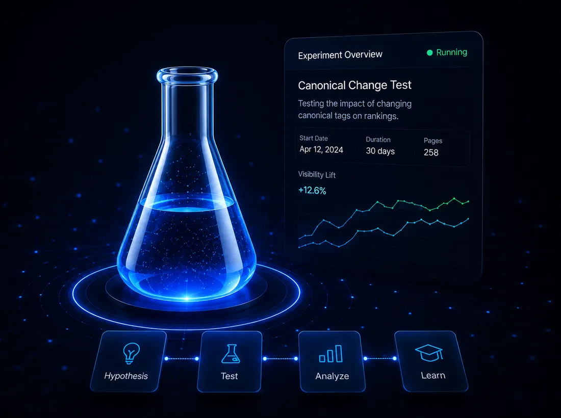 A visual overview of a structured search data experiment.