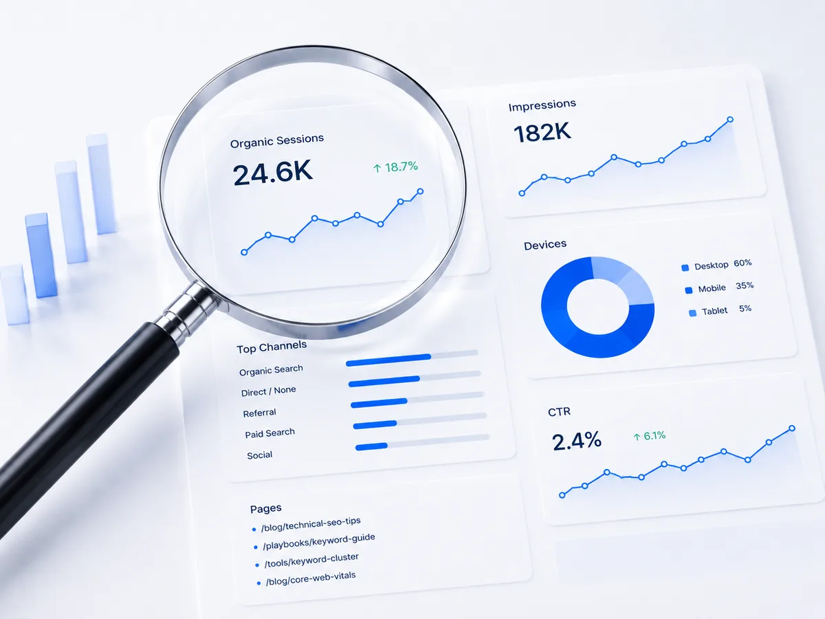 Technical SEO workspace showing crawl, rendering and indexation checks